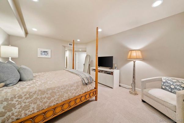 Bedroom, Interior, Recessed Lighting