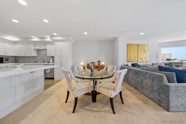 Dining room, Interior, Kitchen, Living room, Recessed Lighting