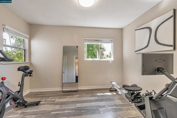 Fitness Equipment, Interior, Wood Texture Flooring