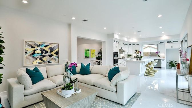Interior, Kitchen, Living room, Recessed Lighting, Stainless Steel Appliances