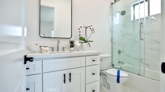 Bathroom, Glass Shower, Interior, Marble Walls