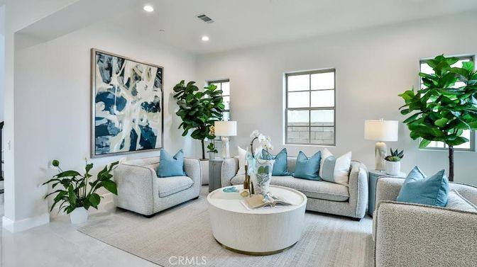 Interior, Living room, Recessed Lighting