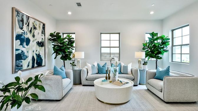 Interior, Living room, Recessed Lighting