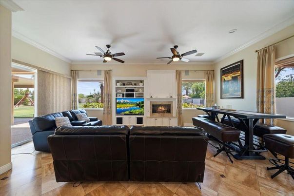 Dining room, Fireplace, Interior, Living room, Wood Texture Flooring