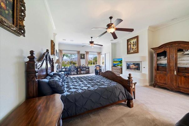 Bedroom, Fireplace, Interior