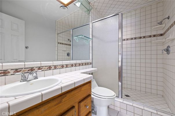 Bathroom, Glass Shower, Interior, Tile Countertops