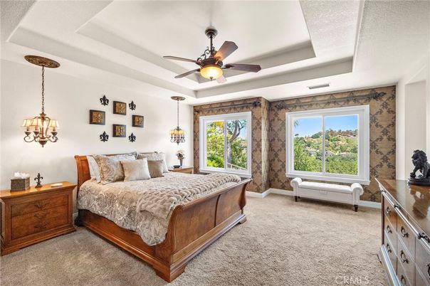Bedroom, Interior, Pendant Lights