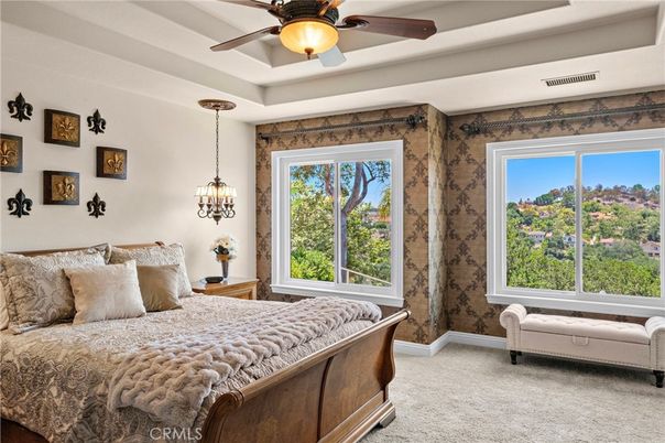 Bedroom, Interior, Pendant Lights