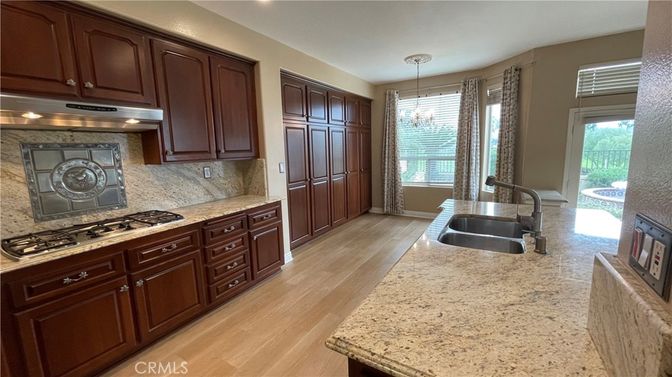 Interior, Kitchen, Pendant Lights, Wood Texture Flooring