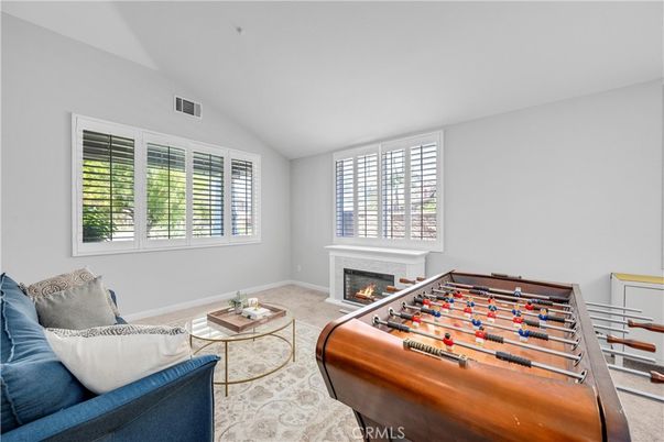 Fireplace, Game Room, Interior, Living room