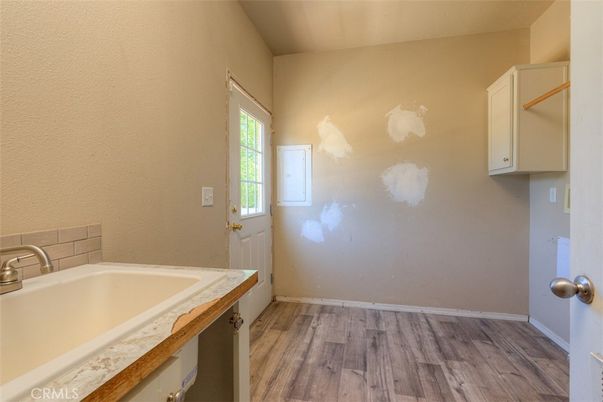 Bathroom, Empty room, Interior, Wood Texture Flooring