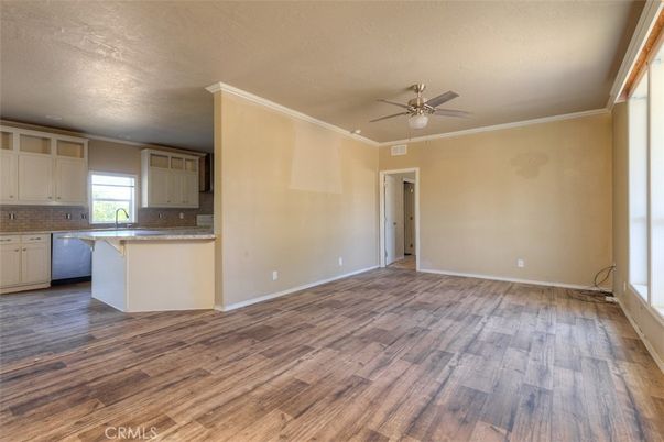 Empty room, Interior, Kitchen, Wood Texture Flooring