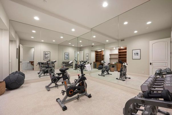 Fitness Equipment, Interior, Recessed Lighting