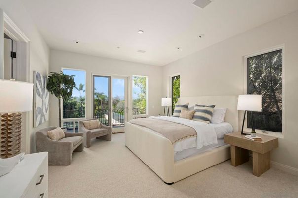 Bedroom, Interior, Recessed Lighting
