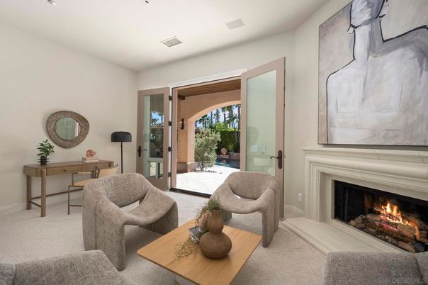 Fireplace, Interior, Living room, Recessed Lighting