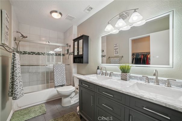Bathroom, Dual Sink Vanities, Glass Shower, Interior