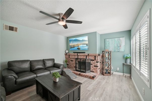 Fireplace, Interior, Living room, Wood Texture Flooring