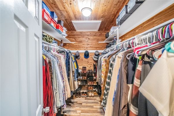 Interior, Walk-in Closets, Wooden Ceilings, Wood Texture Flooring, Wooden Walls