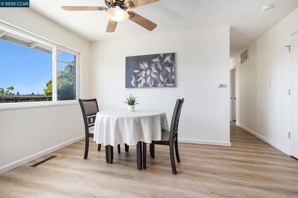 Dining room, Interior, Wood Texture Flooring