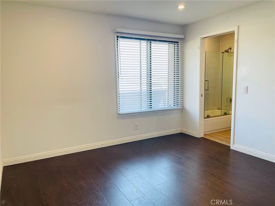 Bathroom, Empty room, Interior, Recessed Lighting, Wood Texture Flooring