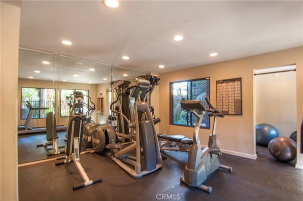 Fitness Equipment, Gym, Interior, Recessed Lighting