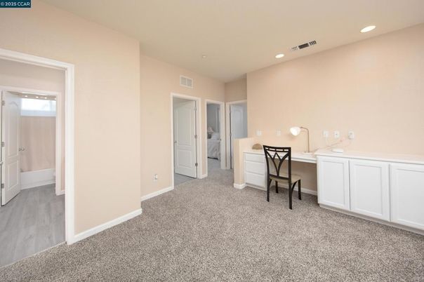 Home Office, Interior, Recessed Lighting