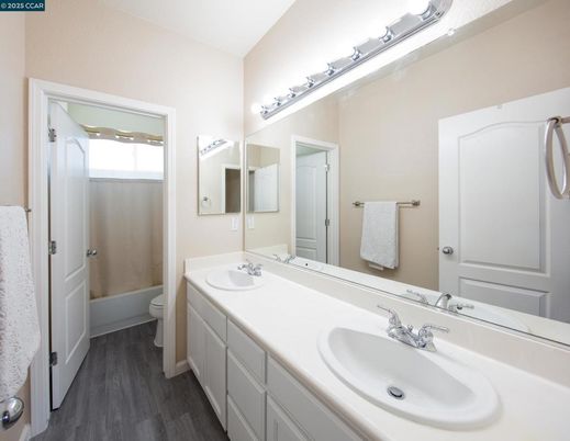Bathroom, Dual Sink Vanities, Interior, Wood Texture Flooring