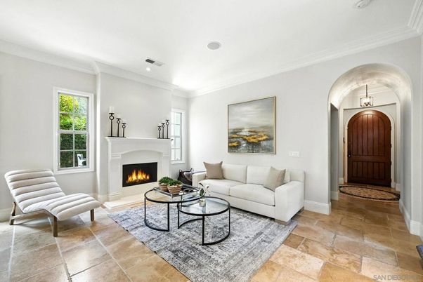 Fireplace, Interior, Living room, Recessed Lighting