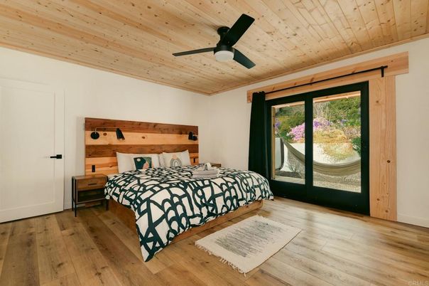 Bedroom, Interior, Wooden Ceilings, Wood Texture Flooring