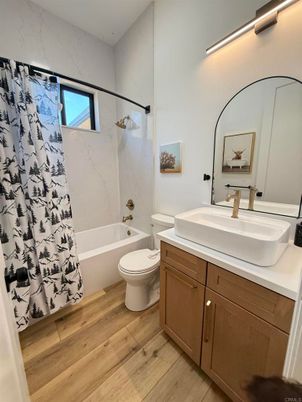 Bathroom, Interior, Wood Texture Flooring