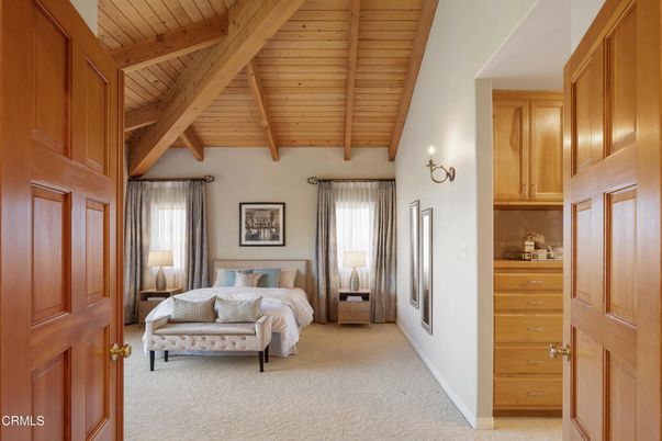 Bedroom, Interior, Wooden Beams, Wooden Ceilings