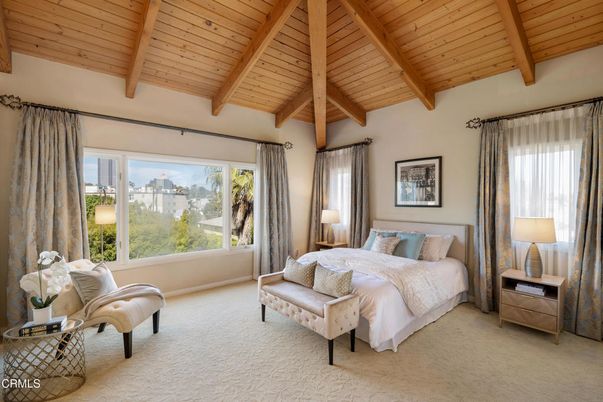 Bedroom, Interior, Wooden Beams, Wooden Ceilings
