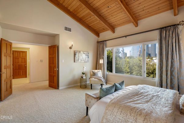 Bedroom, Interior, Wooden Beams, Wooden Ceilings
