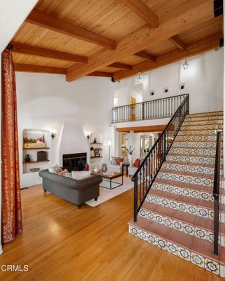 Fireplace, Interior, Living room, Wooden Beams, Wooden Ceilings, Wood Texture Flooring