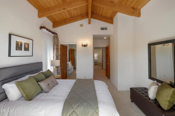 Bedroom, Interior, Wooden Beams, Wooden Ceilings