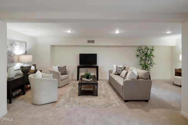 Interior, Living room, Recessed Lighting