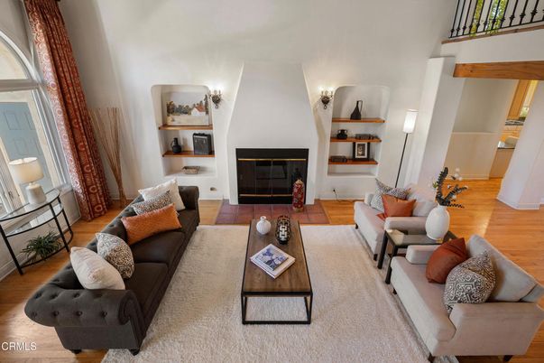 Fireplace, Interior, Living room, Wood Texture Flooring