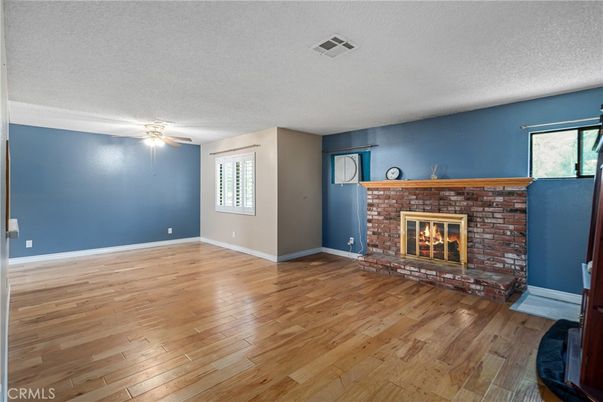 Empty room, Fireplace, Interior, Wood Texture Flooring