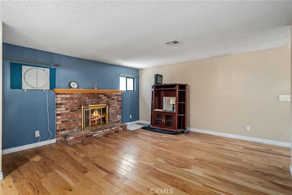 Empty room, Fireplace, Interior, Wood Texture Flooring