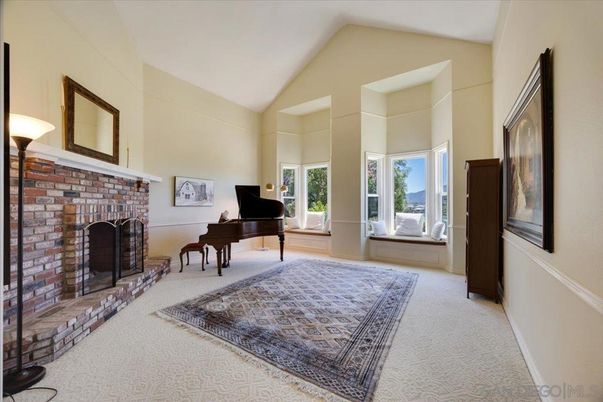 Fireplace, Interior, Piano