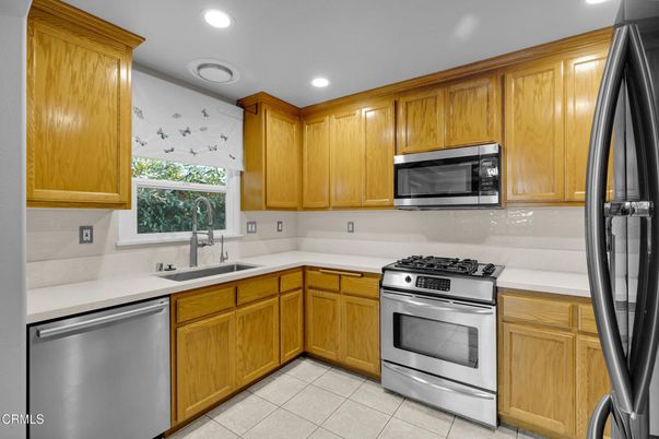 Interior, Kitchen, Recessed Lighting, Stainless Steel Appliances