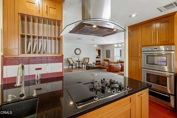 Dining room, Interior, Kitchen, Living room, Recessed Lighting, Stainless Steel Appliances