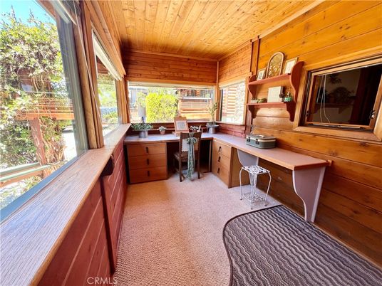 Home Office, Interior, Wooden Ceilings, Wooden Walls