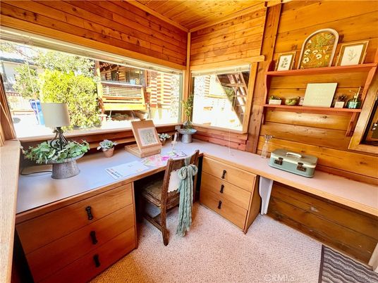Home Office, Interior, Wooden Ceilings, Wooden Walls