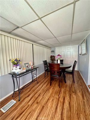 Dining room, Interior, Wood Texture Flooring