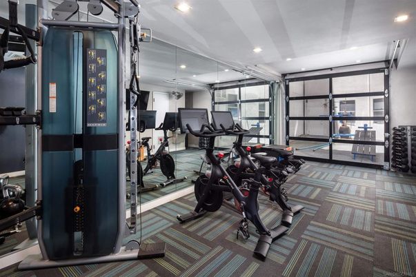 Fitness Equipment, Gym, Interior, Recessed Lighting