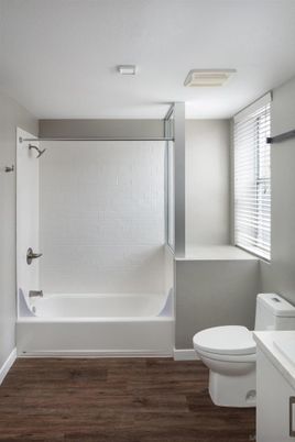 Bathroom, Interior, Wood Texture Flooring