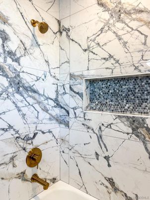 Bathroom, Interior, Marble Walls