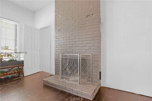Fireplace, Interior, Stone Walls, Wood Texture Flooring