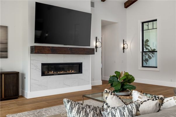 Fireplace, Interior, Living room, Wood Texture Flooring